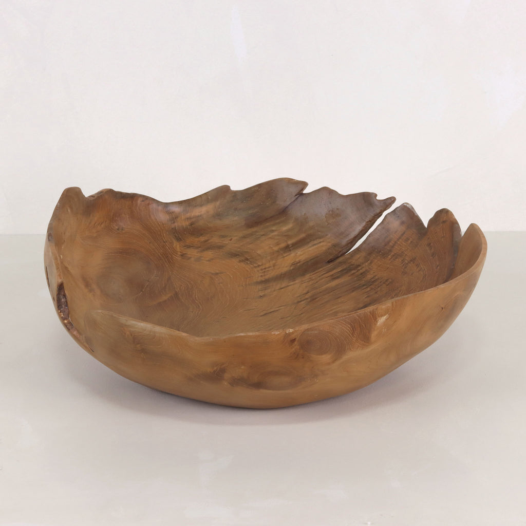 Teak Root Bowl natural teak oil