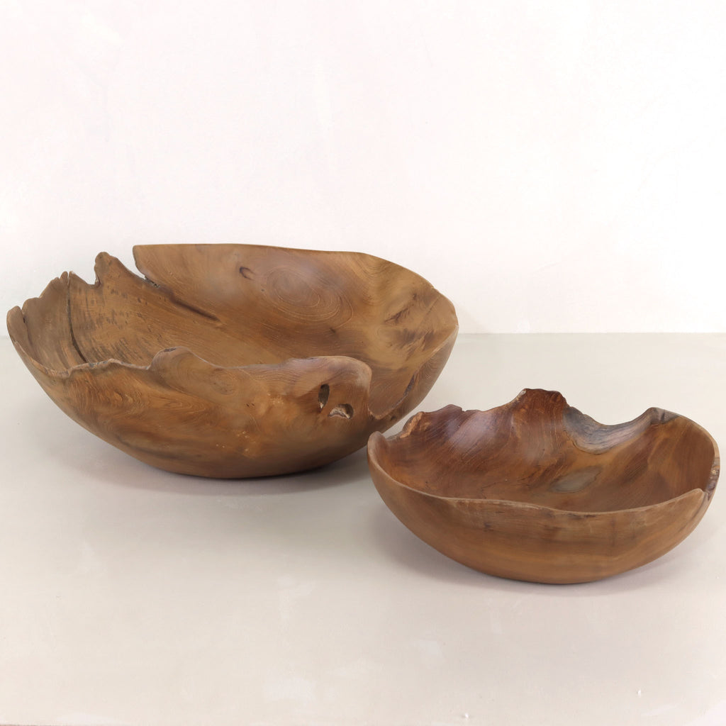 Teak Root Bowl natural teak oil